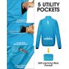 image33000ft Mens Cycling Jacket Long Sleeve Waterproof Running Bike Vest Outerwear Reflective Windproof Sleeveless JacketBright Blue