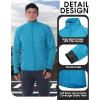 image33000ft Mens Cycling Jacket Long Sleeve Waterproof Running Bike Vest Outerwear Reflective Windproof Sleeveless JacketBright Blue