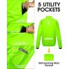 image33000ft Mens Cycling Jacket Long Sleeve Waterproof Running Bike Vest Outerwear Reflective Windproof Sleeveless JacketGreen