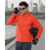 image33000ft Mens Cycling Jacket Long Sleeve Waterproof Running Bike Vest Outerwear Reflective Windproof Sleeveless JacketTangerine