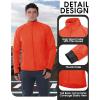 image33000ft Mens Cycling Jacket Long Sleeve Waterproof Running Bike Vest Outerwear Reflective Windproof Sleeveless JacketTangerine