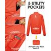 image33000ft Mens Cycling Jacket Long Sleeve Waterproof Running Bike Vest Outerwear Reflective Windproof Sleeveless JacketTangerine