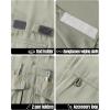image33000ft Mens Fishing Shirts Lightweight Cool Quick Dry Sun Protection UV Short Sleeve Shirt for Casual Hiking Safari TravelGray Green