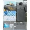 image33000ft Mens Fishing Shirts Lightweight Cool Quick Dry Sun Protection UV Short Sleeve Shirt for Casual Hiking Safari TravelGrey