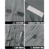image33000ft Mens Fishing Shirts Lightweight Cool Quick Dry Sun Protection UV Short Sleeve Shirt for Casual Hiking Safari TravelGrey