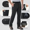 image33000ft Mens Fleece Lined Snow Pants Warm Winter Waterproof Softshell Insulated Ski Pants for Hiking SnowboardBlack
