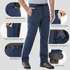 image33000ft Mens Fleece Lined Snow Pants Warm Winter Waterproof Softshell Insulated Ski Pants for Hiking SnowboardDark Blue