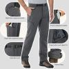image33000ft Mens Fleece Lined Snow Pants Warm Winter Waterproof Softshell Insulated Ski Pants for Hiking SnowboardGrey