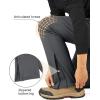image33000ft Mens Fleece Lined Snow Pants Warm Winter Waterproof Softshell Insulated Ski Pants for Hiking SnowboardGrey