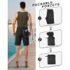 image33000ft Mens Golf Shorts 10quot Inseam with Zipper Pocket Lightweight Quick Dry Stretch Hiking Cargo Shorts for Travel FishingBlack