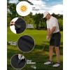 image33000ft Mens Golf Shorts 10quot Inseam with Zipper Pocket Lightweight Quick Dry Stretch Hiking Cargo Shorts for Travel FishingBlack