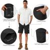 image33000ft Mens Golf Shorts 10quot Inseam with Zipper Pocket Lightweight Quick Dry Stretch Hiking Cargo Shorts for Travel FishingBlack