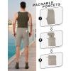 image33000ft Mens Golf Shorts 10quot Inseam with Zipper Pocket Lightweight Quick Dry Stretch Hiking Cargo Shorts for Travel FishingFossil