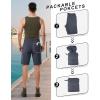 image33000ft Mens Golf Shorts 10quot Inseam with Zipper Pocket Lightweight Quick Dry Stretch Hiking Cargo Shorts for Travel FishingGrey