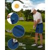 image33000ft Mens Golf Shorts 10quot Inseam with Zipper Pocket Lightweight Quick Dry Stretch Hiking Cargo Shorts for Travel FishingMed Indigo Blue
