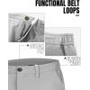 image33000ft Mens Golf Shorts 10quot Inseam with Zipper Pocket Lightweight Quick Dry Stretch Hiking Cargo Shorts for Travel FishingMid Grey