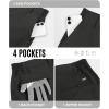 image33000ft Mens Golf Shorts 9 inch Inseam Quick Dry Elastic Waist ClassicFit Drawstring Dress Shorts Hiking Fishing BusinessBlack