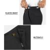 image33000ft Mens Golf Shorts 9 inch Inseam Quick Dry Elastic Waist ClassicFit Drawstring Dress Shorts Hiking Fishing BusinessBlack