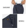 image33000ft Mens Golf Shorts 9 inch Inseam Quick Dry Elastic Waist ClassicFit Drawstring Dress Shorts Hiking Fishing BusinessGray