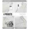 image33000ft Mens Golf Shorts 9 inch Inseam Quick Dry Elastic Waist ClassicFit Drawstring Dress Shorts Hiking Fishing BusinessLight Grey