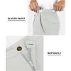 image33000ft Mens Golf Shorts 9 inch Inseam Quick Dry Elastic Waist ClassicFit Drawstring Dress Shorts Hiking Fishing BusinessLight Grey