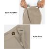 image33000ft Mens Golf Shorts 9 inch Inseam Quick Dry Elastic Waist ClassicFit Drawstring Dress Shorts Hiking Fishing BusinessTaupe
