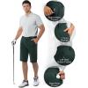 image33000ft Mens Golf Shorts Dry Fit Lightweight Quick Dry Golf Stretch Shorts with Pockets 11quot Inseam for Travel CasualDark Green