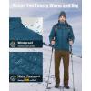 image33000ft Mens Lightweight Packable Insulated Puffer Winter Jacket with Hood WaterResistant Down Alternative Puffy CoatCeramic Blue