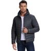 image33000ft Mens Lightweight Packable Insulated Puffer Winter Jacket with Hood WaterResistant Down Alternative Puffy CoatCool Grey