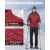 image33000ft Mens Lightweight Packable Insulated Puffer Winter Jacket with Hood WaterResistant Down Alternative Puffy CoatCrimsonBlue