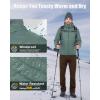 image33000ft Mens Lightweight Packable Insulated Puffer Winter Jacket with Hood WaterResistant Down Alternative Puffy CoatForest Green