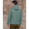 image33000ft Mens Lightweight Packable Insulated Puffer Winter Jacket with Hood WaterResistant Down Alternative Puffy CoatForest Green