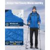image33000ft Mens Lightweight Packable Insulated Puffer Winter Jacket with Hood WaterResistant Down Alternative Puffy CoatLoyal Blue