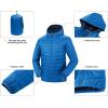 image33000ft Mens Lightweight Packable Insulated Puffer Winter Jacket with Hood WaterResistant Down Alternative Puffy CoatLoyal Blue