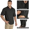 image33000ft Mens Long Sleeve Hiking Shirts Lightweight Quick Dry Sun Protection UV UPF 50 Fishing Shirt Outdoor Safari TravelBlack