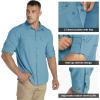 image33000ft Mens Long Sleeve Hiking Shirts Lightweight Quick Dry Sun Protection UV UPF 50 Fishing Shirt Outdoor Safari TravelBlue