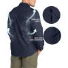 image33000ft Mens Long Sleeve Hiking Shirts Lightweight Quick Dry Sun Protection UV UPF 50 Fishing Shirt Outdoor Safari TravelDark Blue