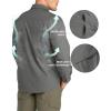 image33000ft Mens Long Sleeve Hiking Shirts Lightweight Quick Dry Sun Protection UV UPF 50 Fishing Shirt Outdoor Safari TravelGrey