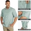 image33000ft Mens Long Sleeve Hiking Shirts Lightweight Quick Dry Sun Protection UV UPF 50 Fishing Shirt Outdoor Safari TravelMint Green