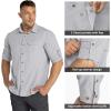 image33000ft Mens Long Sleeve Hiking Shirts Lightweight Quick Dry Sun Protection UV UPF 50 Fishing Shirt Outdoor Safari TravelSilver Grey