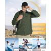 image33000ft Mens Long Sleeve Sun Protection Shirt UPF 50 UV Quick Dry Cooling Fishing Shirts for Travel Safari Camping HikingArmy Green