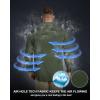 image33000ft Mens Long Sleeve Sun Protection Shirt UPF 50 UV Quick Dry Cooling Fishing Shirts for Travel Safari Camping HikingArmy Green