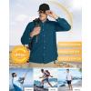 image33000ft Mens Long Sleeve Sun Protection Shirt UPF 50 UV Quick Dry Cooling Fishing Shirts for Travel Safari Camping HikingDark Blue