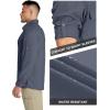 image33000ft Mens Long Sleeve Sun Protection Shirt UPF 50 UV Quick Dry Cooling Fishing Shirts for Travel Safari Camping HikingDark Navy