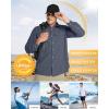 image33000ft Mens Long Sleeve Sun Protection Shirt UPF 50 UV Quick Dry Cooling Fishing Shirts for Travel Safari Camping HikingDark Navy