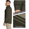 image33000ft Mens Long Sleeve Sun Protection Shirt UPF 50 UV Quick Dry Cooling Fishing Shirts for Travel Safari Camping HikingGreen