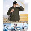 image33000ft Mens Long Sleeve Sun Protection Shirt UPF 50 UV Quick Dry Cooling Fishing Shirts for Travel Safari Camping HikingGreen