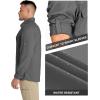 image33000ft Mens Long Sleeve Sun Protection Shirt UPF 50 UV Quick Dry Cooling Fishing Shirts for Travel Safari Camping HikingGrey