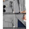 image33000ft Mens Long Sleeve Sun Protection Shirt UPF 50 UV Quick Dry Cooling Fishing Shirts for Travel Safari Camping HikingGrey Heather