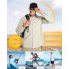image33000ft Mens Long Sleeve Sun Protection Shirt UPF 50 UV Quick Dry Cooling Fishing Shirts for Travel Safari Camping HikingKhaki